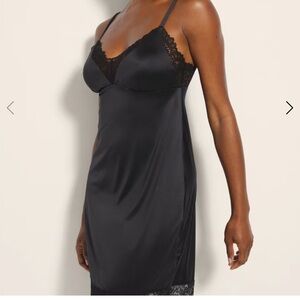 Elegant Earl grey Lace Trim chemise